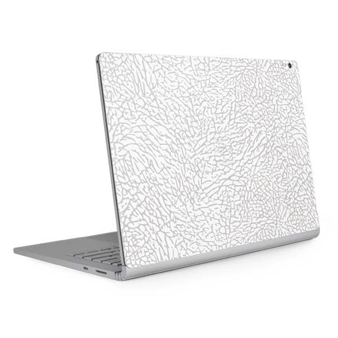 Elephant Print White Surface Book 2 13.5in Skin